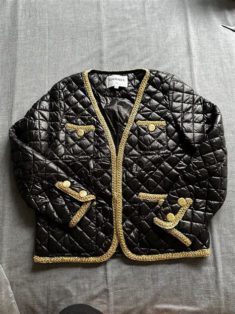 vintage chanel puffer jacket|chanel blazers for sale.